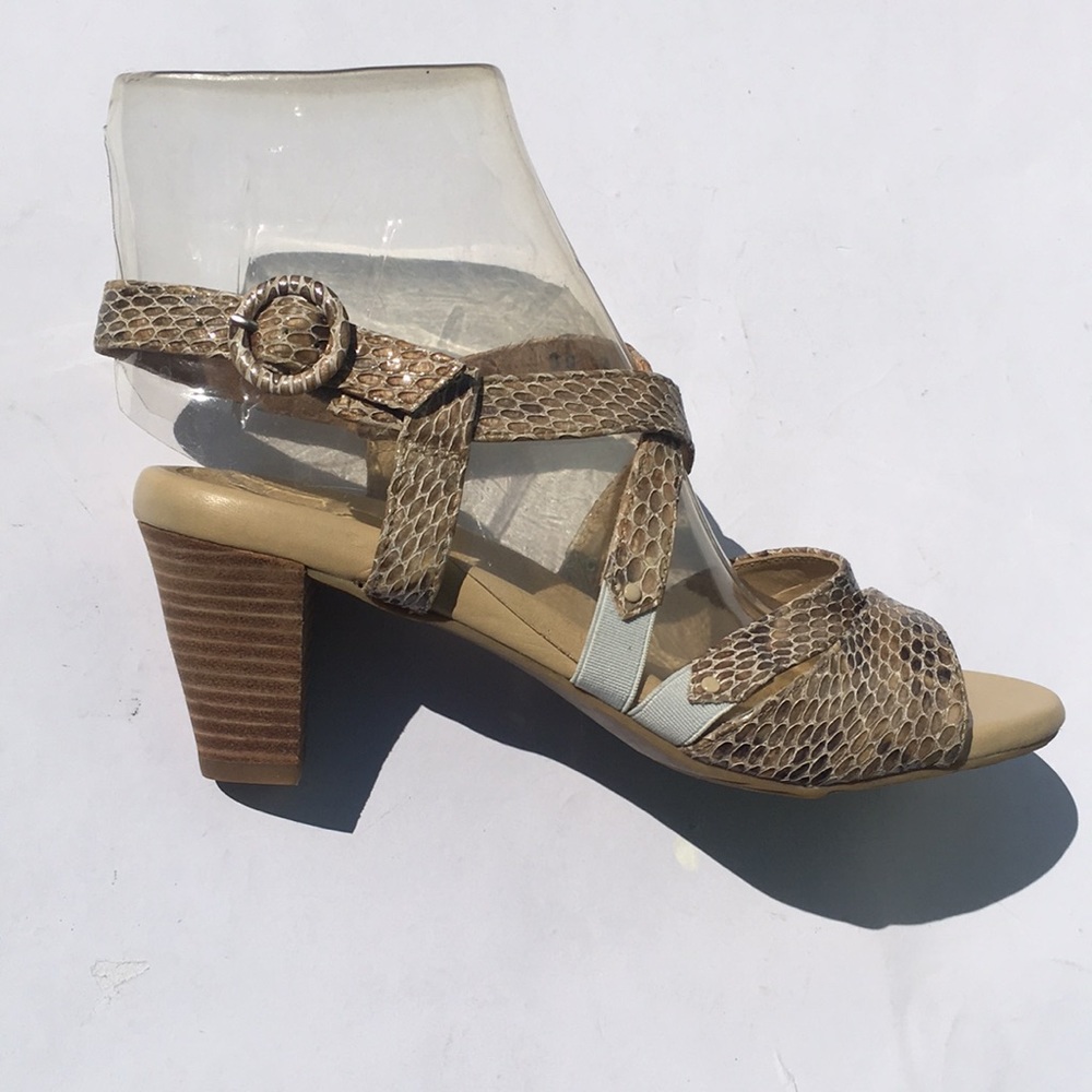 Snakeskin strappy heel ZIERA EU39
